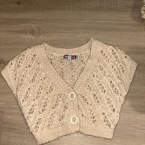 Beige Knit Women's Sweater